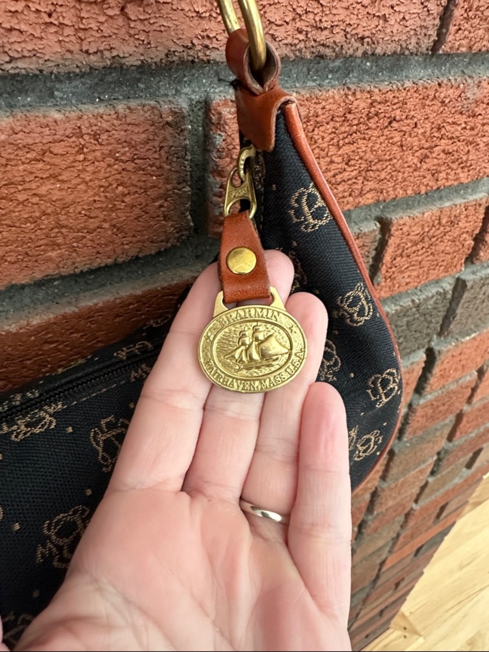 Brahmin Vintage Monogram Shoulder Bag - Picture 2 of 8